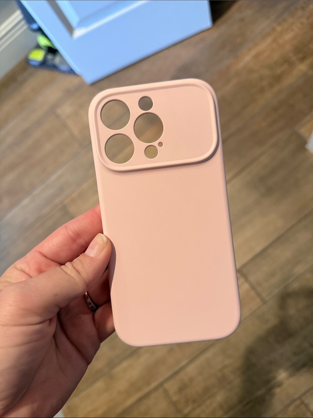 iPhone 16 pro Slim Pink Silicone Camera Cover Phone Case